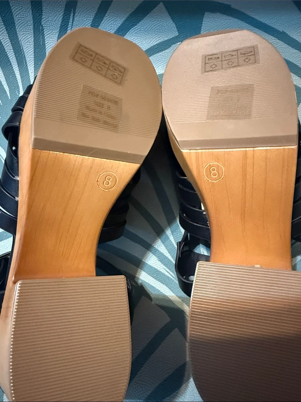 Womens Tru comfort foam Woven Leather Platform Sandal size 8. Never worn!
